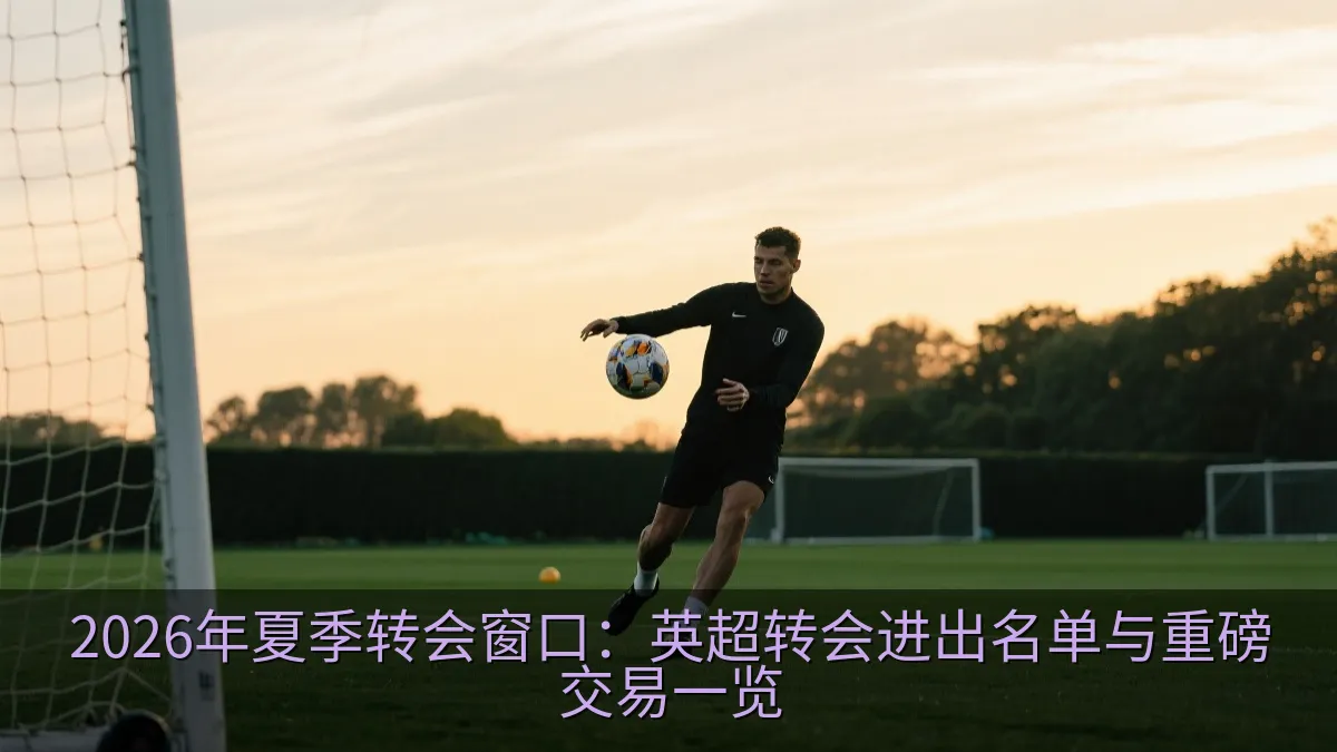 足球运动员在训练场进行传球训练
