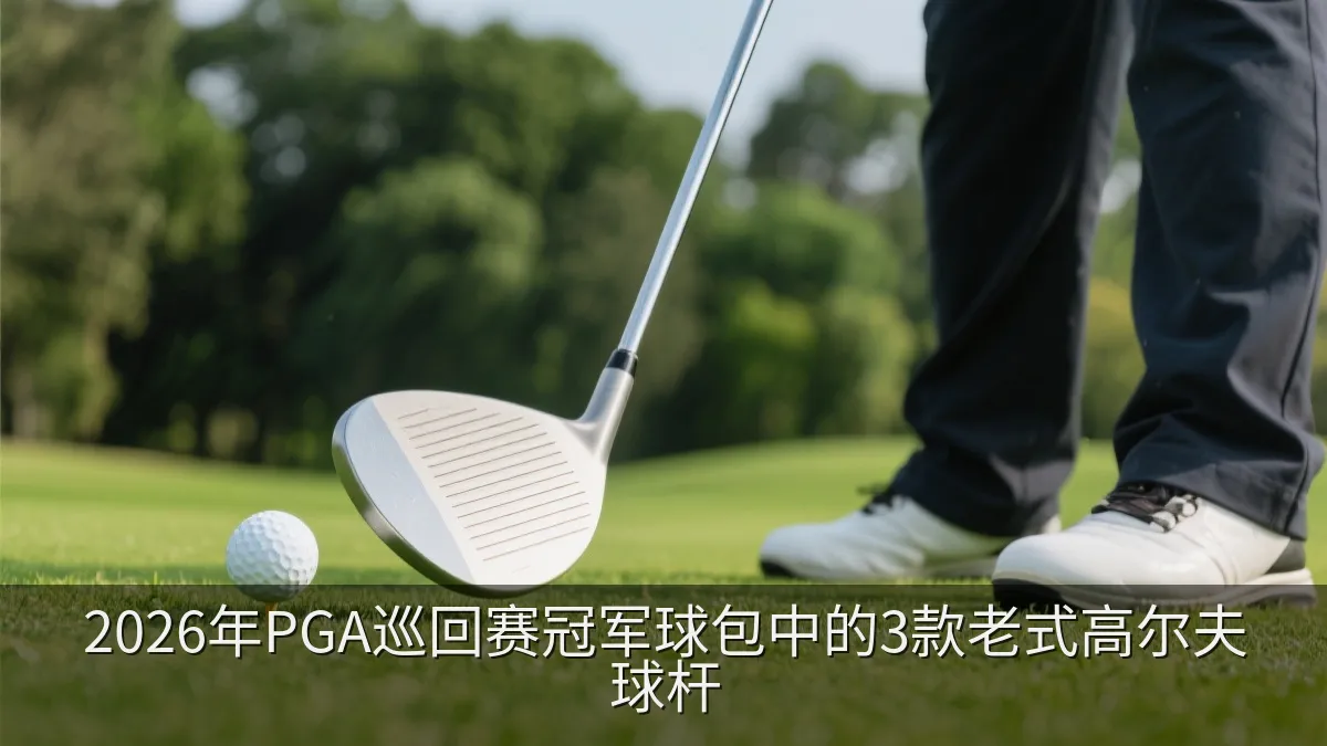 高尔夫球手在果岭边使用劈杆击球
